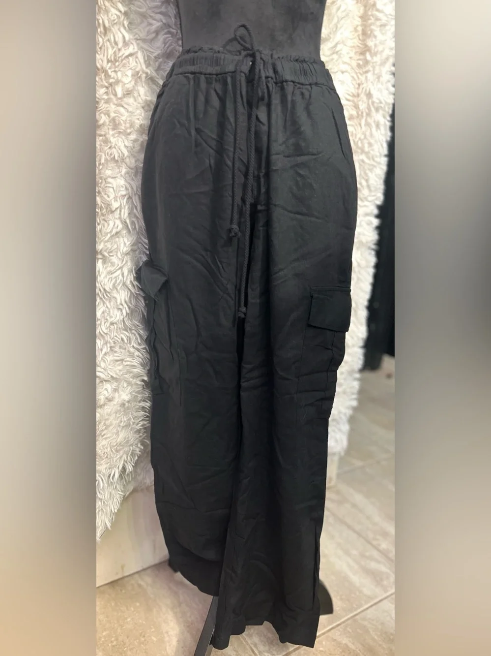 🖤Peace Love World Boheme Petite Cargo Linen Pant-SZ